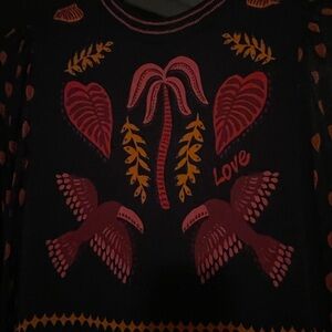 ❤️🫶Farm Rio Gorgeous Long Sleeve & High Neck Size Medium 🫶❤️